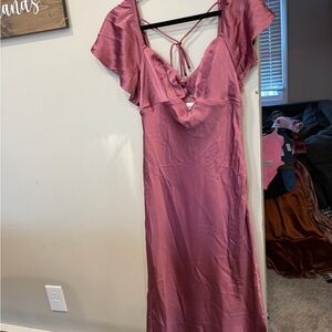 Hello Molly Mauve Midi Dress